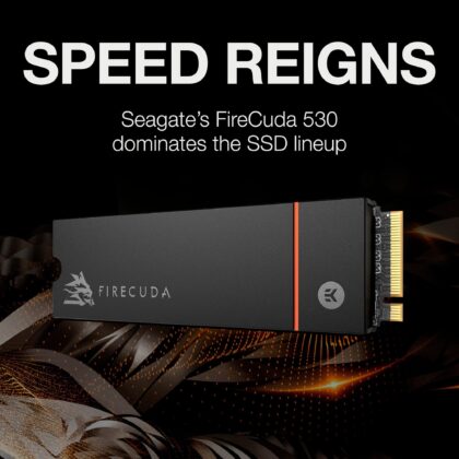 Seagate FireCuda 530 1 TB mit Kühlkörper