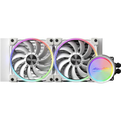 Alpenföhn Gletscherwasser 240 White RGB 240mm